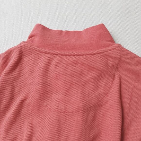 Kenneth Roberts Orange Pink Long Sleeve Quarter Zip Sweater Men's Size Medium - Picture 11 of 12